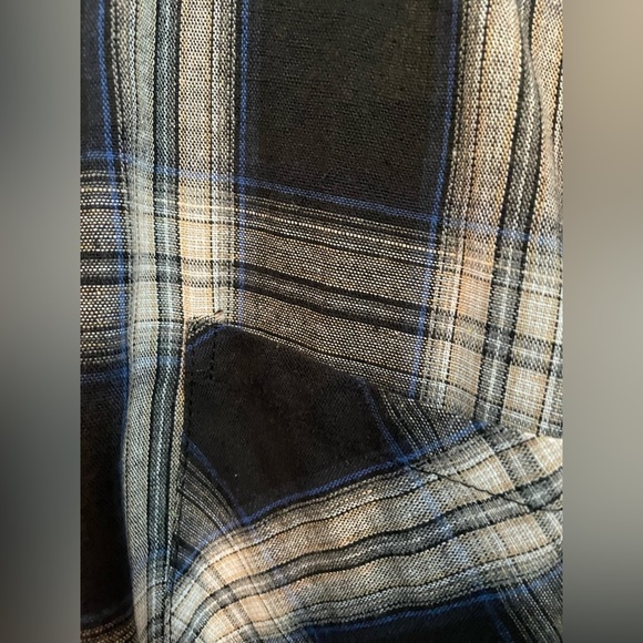 VINTAGE CROSS-STITCHED MULTICOLOUR BUTTON UP T-SHIRT - Picture 4 of 4